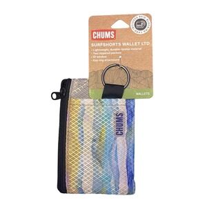 NEW Chums Multicolor Surfshorts Wallet LTD RFID Blocking Key Ring Wallet